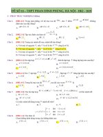 ĐỀ SỐ 18 - THPT PHAN ĐÌNH PHÙNG, HÀ NỘI - HKI - 1819
