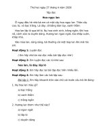 Bài học khối 1 các tuần