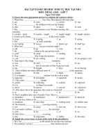 Nội dung hướng dẫn học sinh tự học môn Anh văn khối 6,7,8,9.