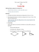 Nội dung dạy học trực tuyến lớp 4