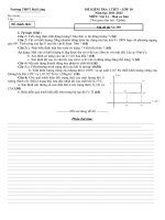 Download Đề kiểm tra 1 tiết chương IV vật lý 10 nâng cao