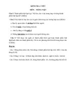 Kiểm tra Môn Tiếng Việt 9 - Website Trường THCS Phan Bội Châu - Đại Lộc - Quảng Nam