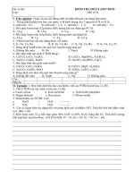 Đề KT Hóa 8 (Số 4_17-18) - Website Trường THCS Phan Bội Châu - Đại Lộc - Quảng Nam