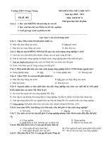 đề và đáp án kiểm tra giữa kì 1  lịch sử 8  năm học