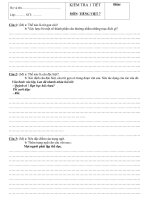 Ngữ văn 7_ Kiểm tra Tiếng Việt HKII - Website Trường THCS Phan Bội Châu - Đại Lộc - Quảng Nam