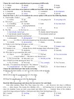 Download Đề thi HKI tiếng anh 10 cơ bản