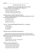 Phiếu ôn TIẾNG VIỆT 4 tuần 26