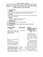 Sử 9 – Tuần 22 – tiết 25BÀI 22: CAO TRÀO CÁCH MẠNG TIẾN TỚI TỔNG KHỞINGHĨA THÁNG TÁM NĂM 1945.