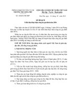 KẾ HOẠCHTriển khai thực hiện công tác gia đình năm 2016