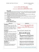 Bài học âm nhạc lớp 6 tuần 11, 12