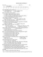 Download Đề kiểm tra HKI sinh học 11 - có đáp án