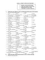 TÀI LIỆU ÔN TẬP TẠI NHÀ - KHỐI 9 (Tuần 7)