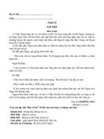 Tài liệu ôn tập khối 2 - Tập đọc tuần 22, 23