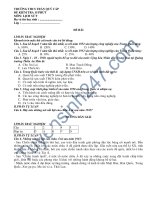 Đề kiểm tra 15 phút lớp 9 môn Sử học kì 1 - THCS Trần Qúy Cấp