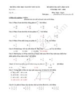 Đề thi giữa kì 2 lớp 4 môn Toán 2018 - TH Nguyễn Viết Xuân