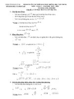 TÀI LIỆU ÔN TẬP MÔN TOÁN 9