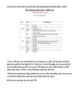 BÀI DẠY TRỰC TUYẾN TUẦN 28 MÔN TIẾNG VIỆT 4