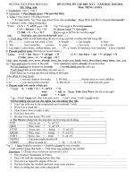 Đề Cương Ôn tập Tiếng Anh 9 - Website Trường THCS Phan Bội Châu - Đại Lộc - Quảng Nam