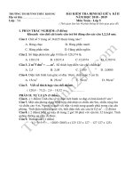 Đề thi giữa kì 2 môn Toán lớp 5 năm 2019 - TH Huỳnh Thúc Kháng