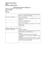 Hướng dẫn ôn tập Tiếng Anh Tuần 26, 27 Lớp 2