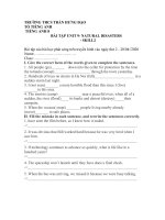 Bài tập Tiếng Anh 8