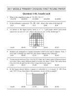 Kì thi toán imas: Đề thi toán IMAS lớp 3, 4 năm 2017