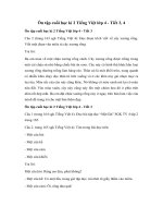 Ôn tập cuối học kì 2 Tiếng Việt lớp 4 – Tiết 3, 4