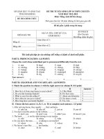 Đề thi chuyên Tiếng Anh chung Ninh Bình 2012-2013 - Học Toàn Tập