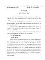 KẾ HOẠCH TỔ VĂN NH: 2017-2018