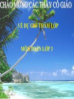 Toán 3 - Tuần 21 - Tháng năm