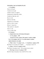 Bài học môn Tiếng Anh lớp 6-Tuần 28