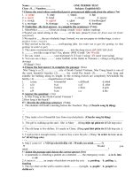 Đề kiểm tra 1 tiết Tiếng Anh 8 (3)- 2015-2016 - Website Trường THCS Phan Bội Châu - Đại Lộc - Quảng Nam