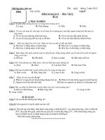 Download Đề kiểm tra HKII vật lý 8- tiết 31