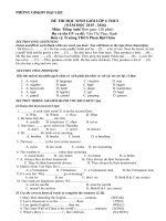 de hsg anh 6 - Website Trường THCS Phan Bội Châu - Đại Lộc - Quảng Nam