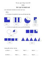 Nội dung dạy học trực tuyến Lớp 5