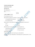 Đề kiểm tra 15 phút lớp 9 môn Địa học kì 1 - THCS Hồng Thái