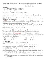 Download Đề thi HKI THPT Quảng Xương môn toán 11- có đáp án