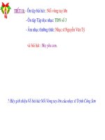 Nhạc 9: Tiết 11: Ôn bài hát và ôn TĐN số 3- NS Nguyễn Văn Tý - Website Trường THCS Phan Bội Châu - Đại Lộc - Quảng Nam