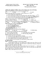 Đề khảo sát chất lượng đầu năm môn Văn lớp 7- THCS Vĩnh Tường