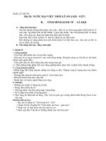 Sử 7:Tuần 22 tiết 43:Bài 20: NƯỚC ĐẠI VIỆT THỜI LÊ SƠ (1428 - 1527)