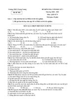 Đề và đáp án kiểm tra học kì 1 - Lịch Sử 9 - Năm học ...