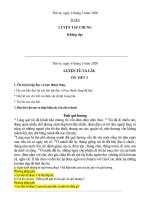 Nội dung dạy học trực tuyến Lớp 5