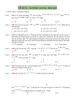 ĐỀ SỐ 29 - SGD BẮC GIANG- HKI-1819