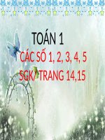 Toán 1: Các số 1,2,3,4,5