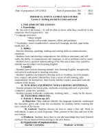 Giáo án Tiếng Anh 8 kì 2