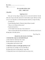 Ôn tập môn Tiếng Việt lớp 2 - phiếu số 5