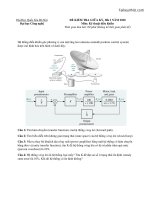 Đề thi Kỹ thuật điều khiển (scan) giữa kì 1 năm học 2020-2021 – UET - Tài liệu VNU