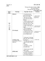 giáo án chủ nhiệm tuần 16