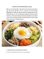 Tải Cách làm cơm trộn Hàn Quốc cực ngon - Hướng dẫn cách làm cơm trộn Hàn Quốc