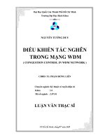 Điều khiển tắc nghẽn trong mạng vdm 